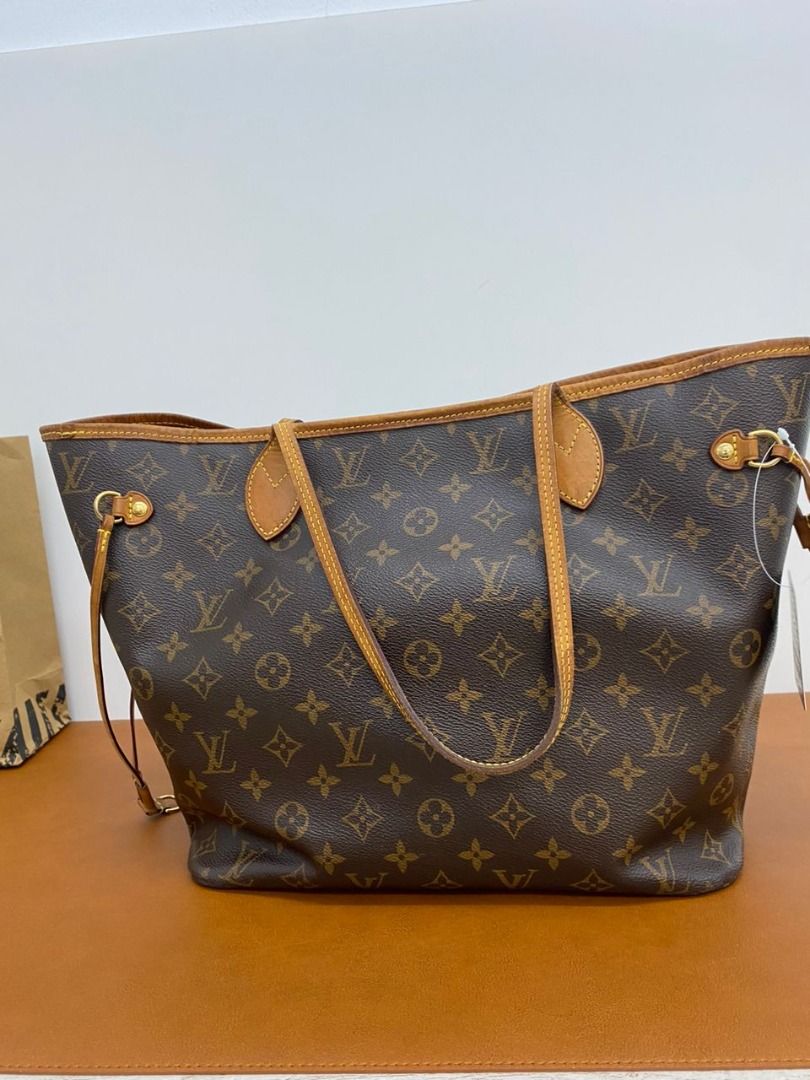 LOUIS VUITTON Tote Bag M40156 Neverfull MM Monogram canvas Brown Women Used