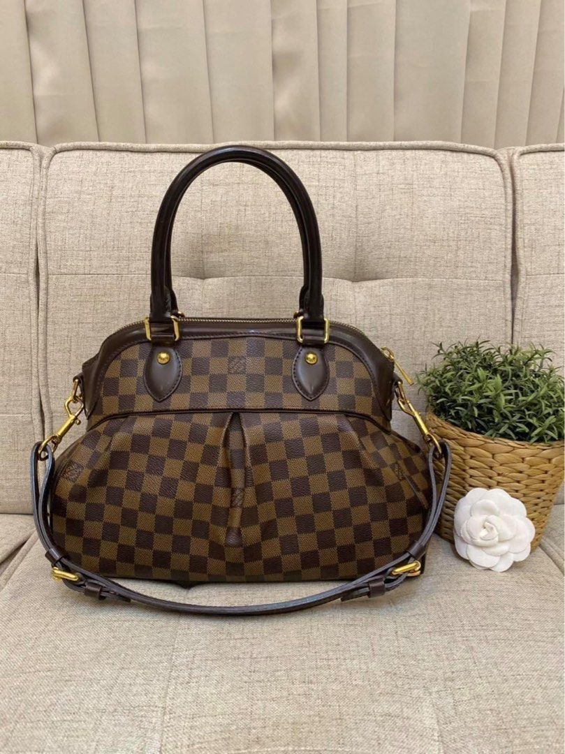 LOUIS VUITTON Damier Ebene Trevi PM 2way Handbag