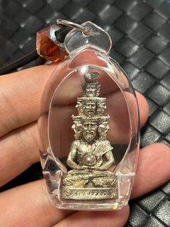 Lp Thongdam Silver Lersi  9 head  ( Rare) !