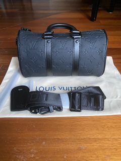 P2348 L V Keepall Bandouliere 45 Monogram Eclipse Preloved Our