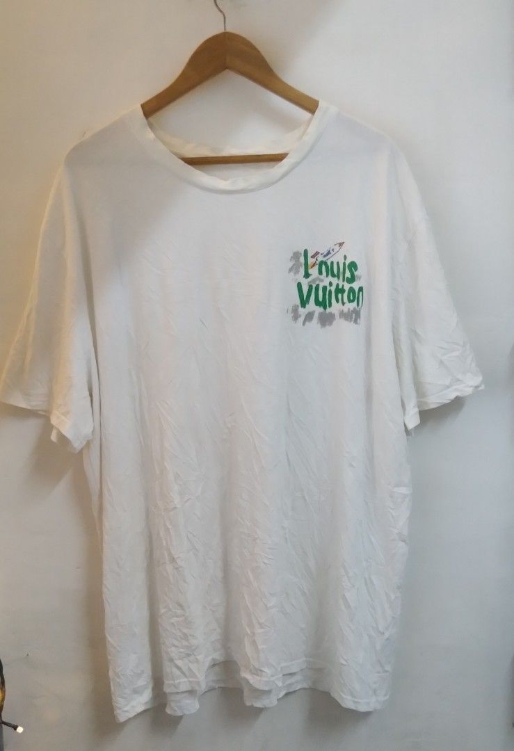 RARE LOUIS VUITTON FLOATING LV PRINTED T-SHIRT AUTHENTIC, Luxury, Apparel  on Carousell