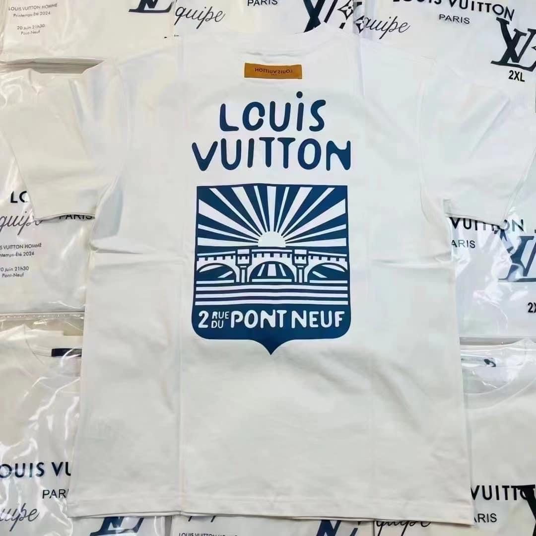 LV x Pharrell Staff T-Shirt, Luxury, Apparel on Carousell
