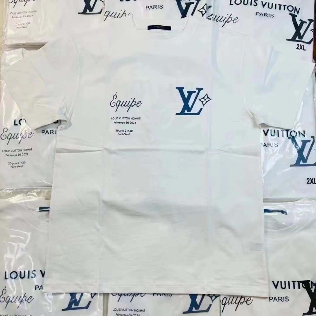 LV x Pharrell Staff T-Shirt, Luxury, Apparel on Carousell