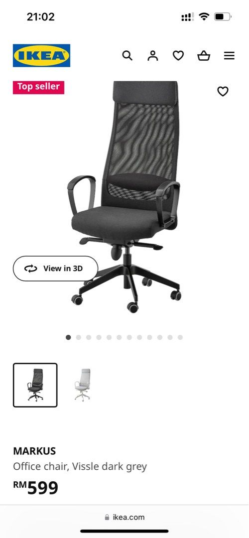Ikea markus chair best sale assembly