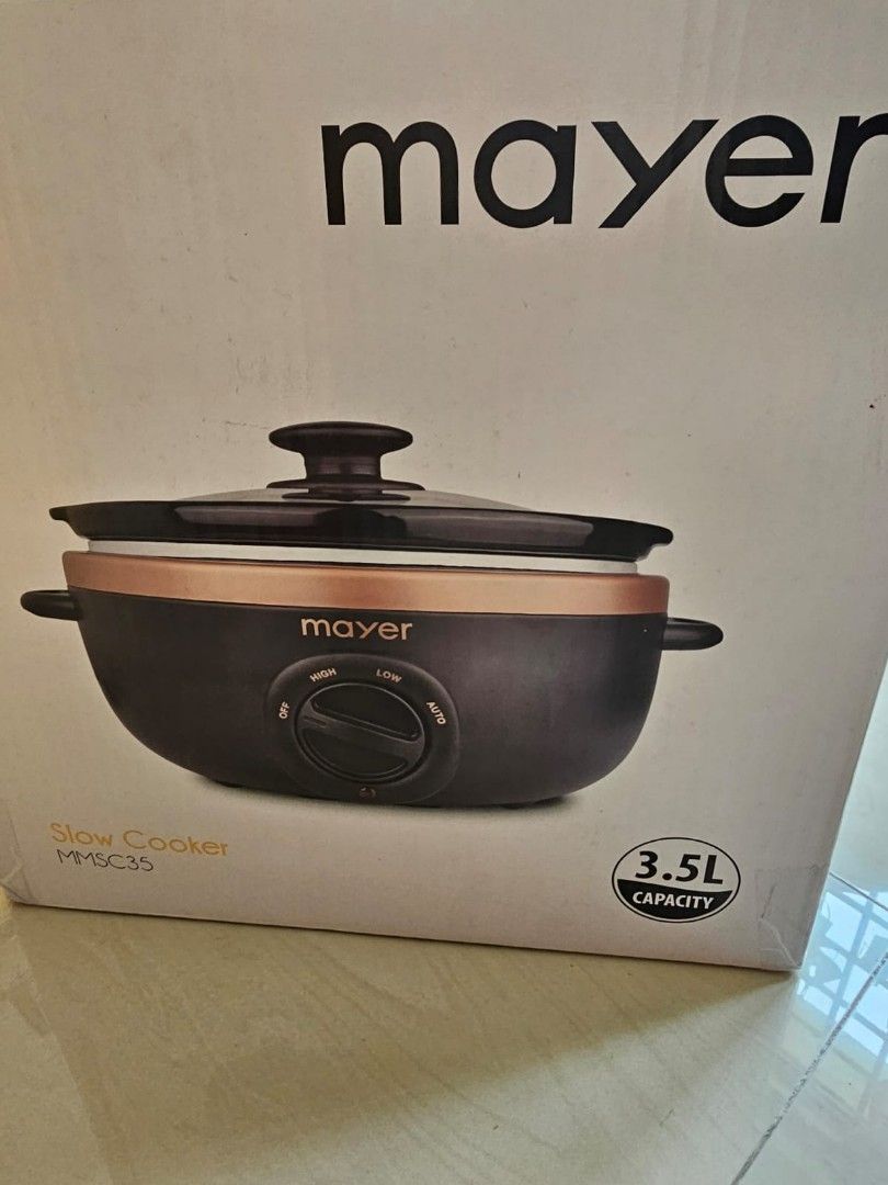 Mayer MMSC35 Slow Cooker. Ceramic Inner Pot. 3.5 L Capacity. Low Energy