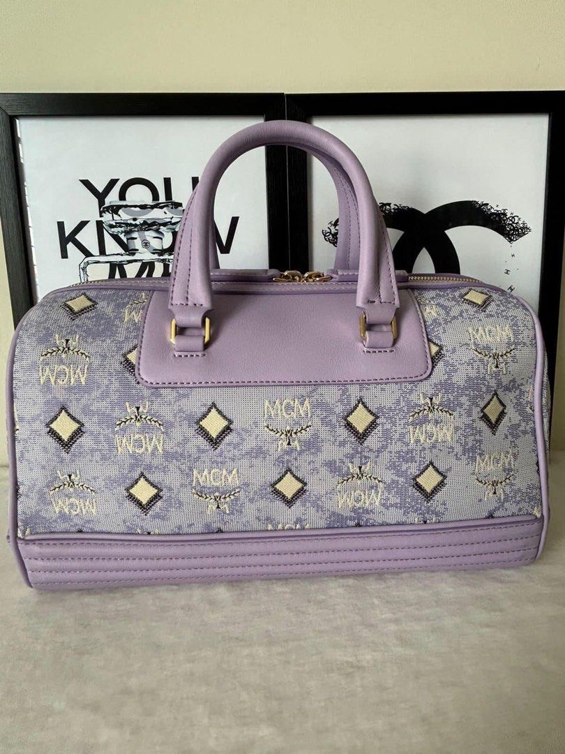 MCM Medium Boston Bag Luxury Bags Wallets on Carousell