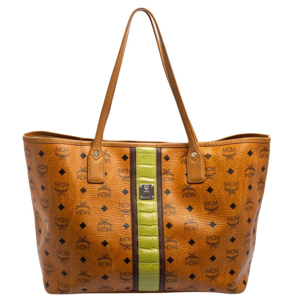 Mcm Cognac Tote Bag, Luxury, Bags & Wallets on Carousell