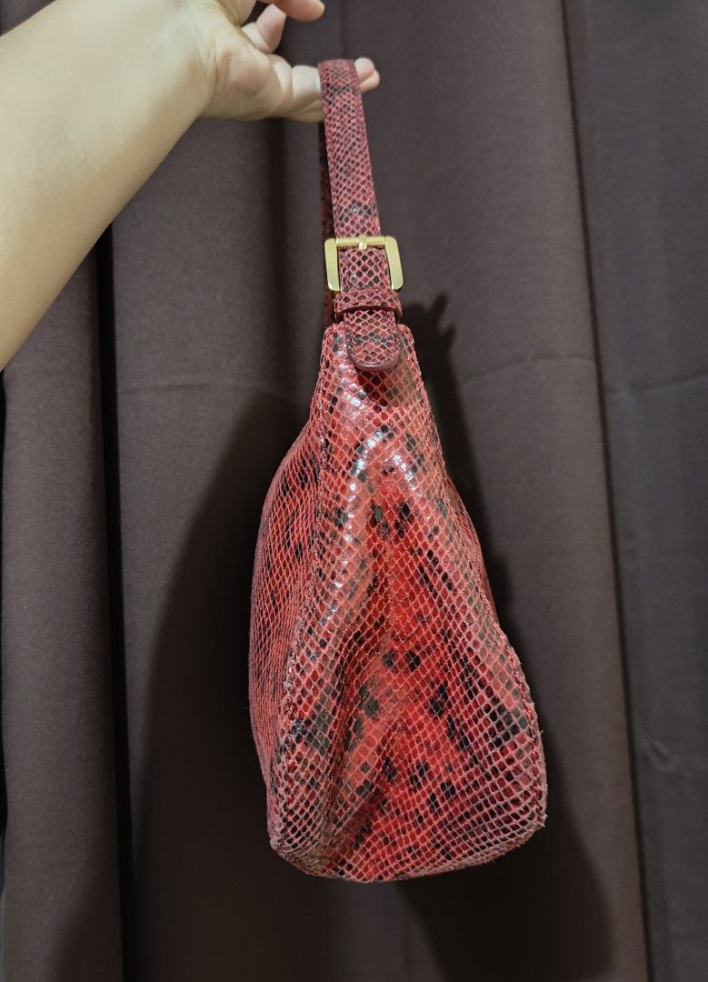 Michael kors red snakeskin bag 2025