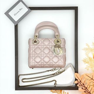 Christian Dior Lady Dior Clutch in Dusty Pink — UFO No More