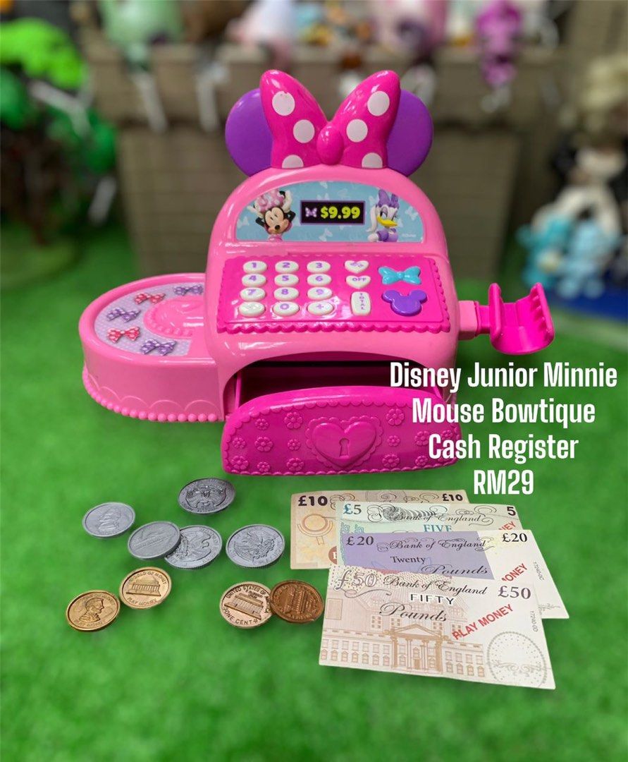 Minnie Mouse Cash register Cashier, Hobbies & Toys, Toys & Games on Carousell