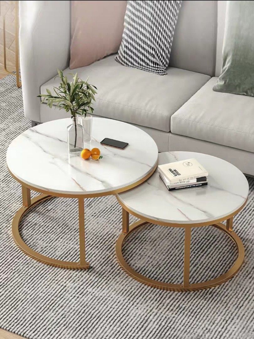 Modern Round Coffee Table, Furniture & Home Living, Furniture, Tables