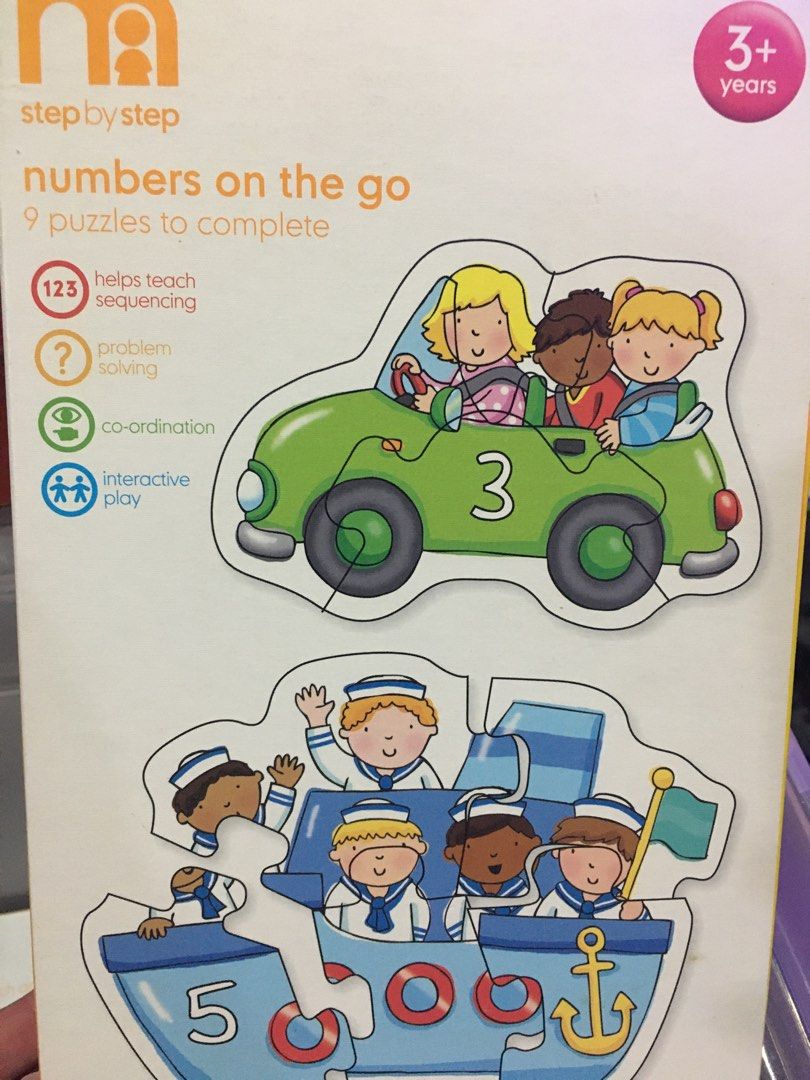 Mothercare Step by Step Number Puzzles, Hobbies Toys, Toys