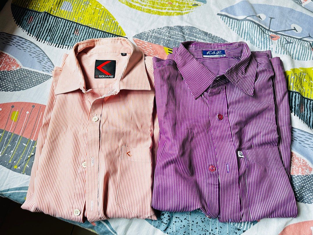 Moving out sale Men s formal shirts two. Men s Fashion Tops
