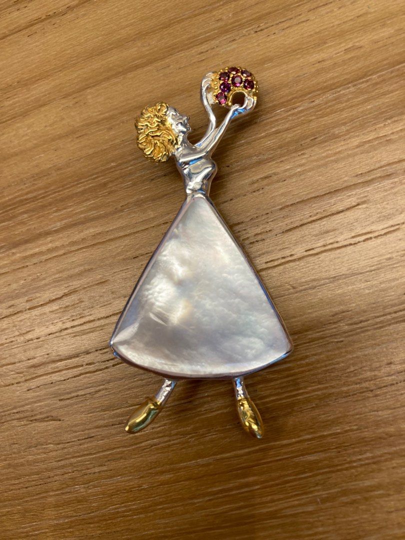 Garnet brooch best sale