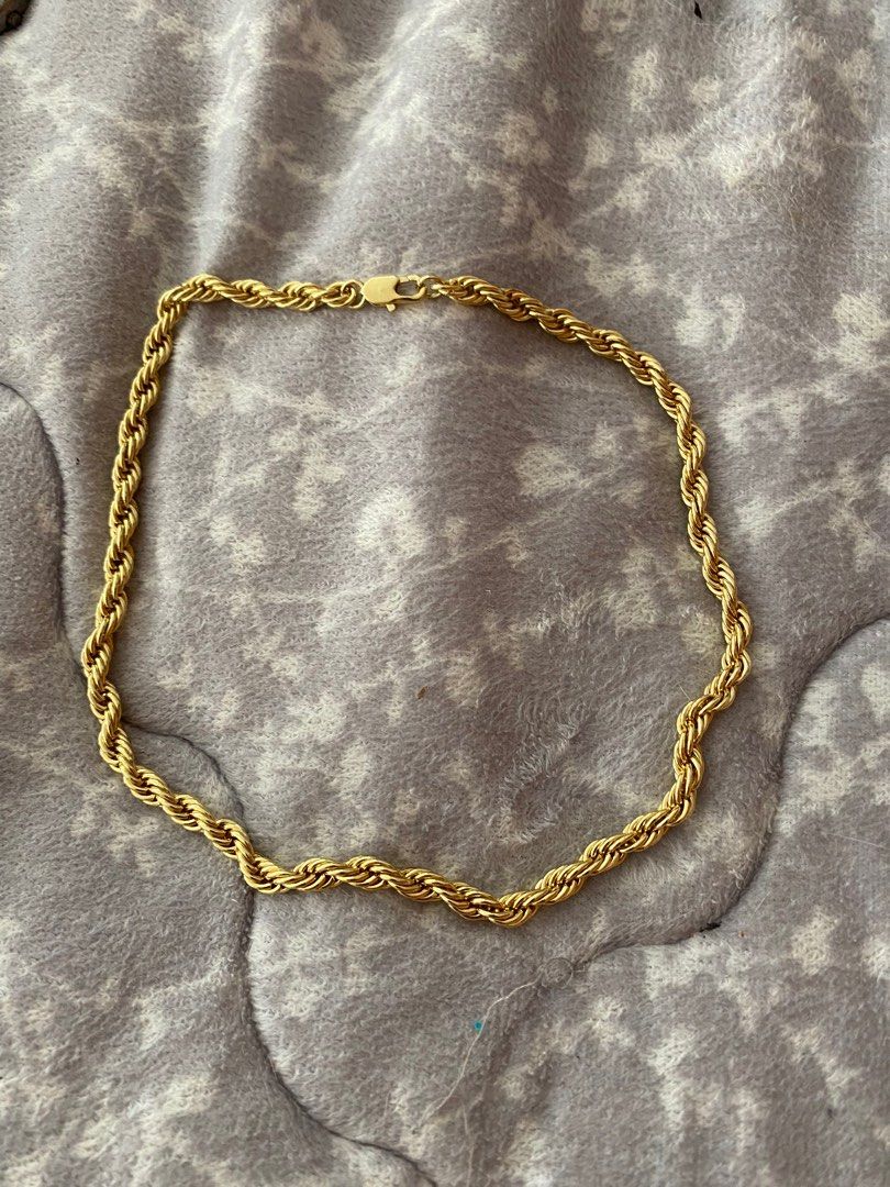 Gold rope chain 14k discount