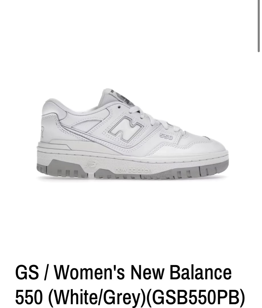 New Balance 550 white grey Women s Fashion Footwear Sneakers on