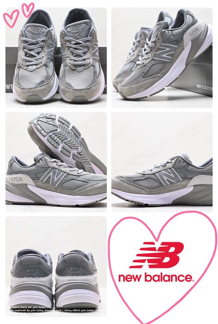 New Balance 990V6 灰色第六代3M反光USA字樣復古慢跑鞋, 男裝, 鞋, 波 ...