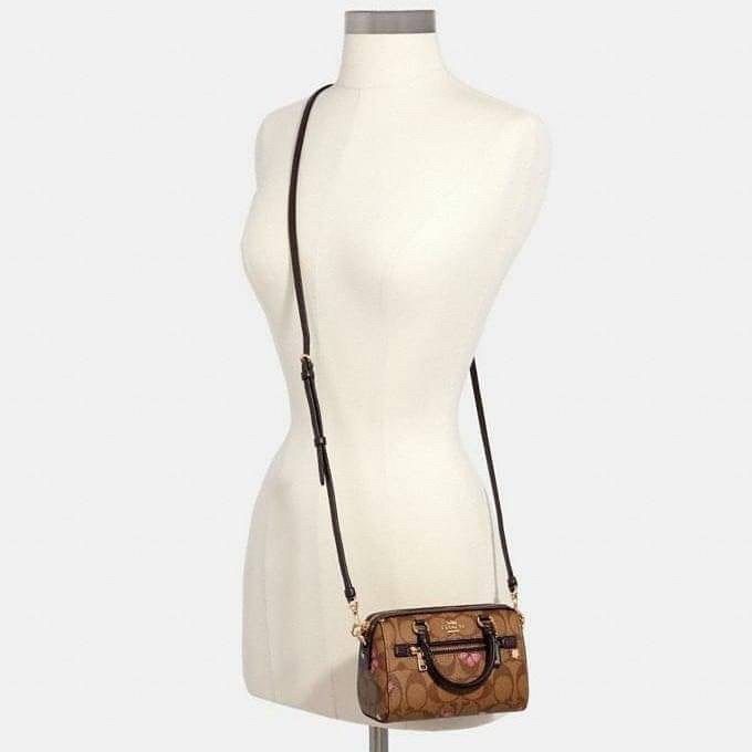 New Coach Original Coach Micro Rowan Crossbody In Signature Canvas With Butterfly Print Crossbody Top Handle Bag For Women Come With complete Set Suitable For Gift Luxury Bags Wallets on Carousell
