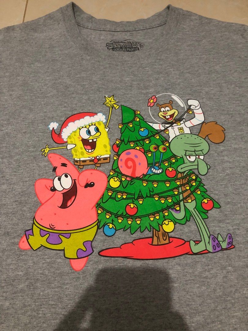Aos Nickelodeon Theme Tbnd Spongebob Burger Kaos Pria