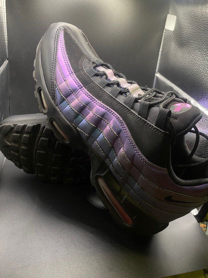 Black purple grey air max 95 hot sale