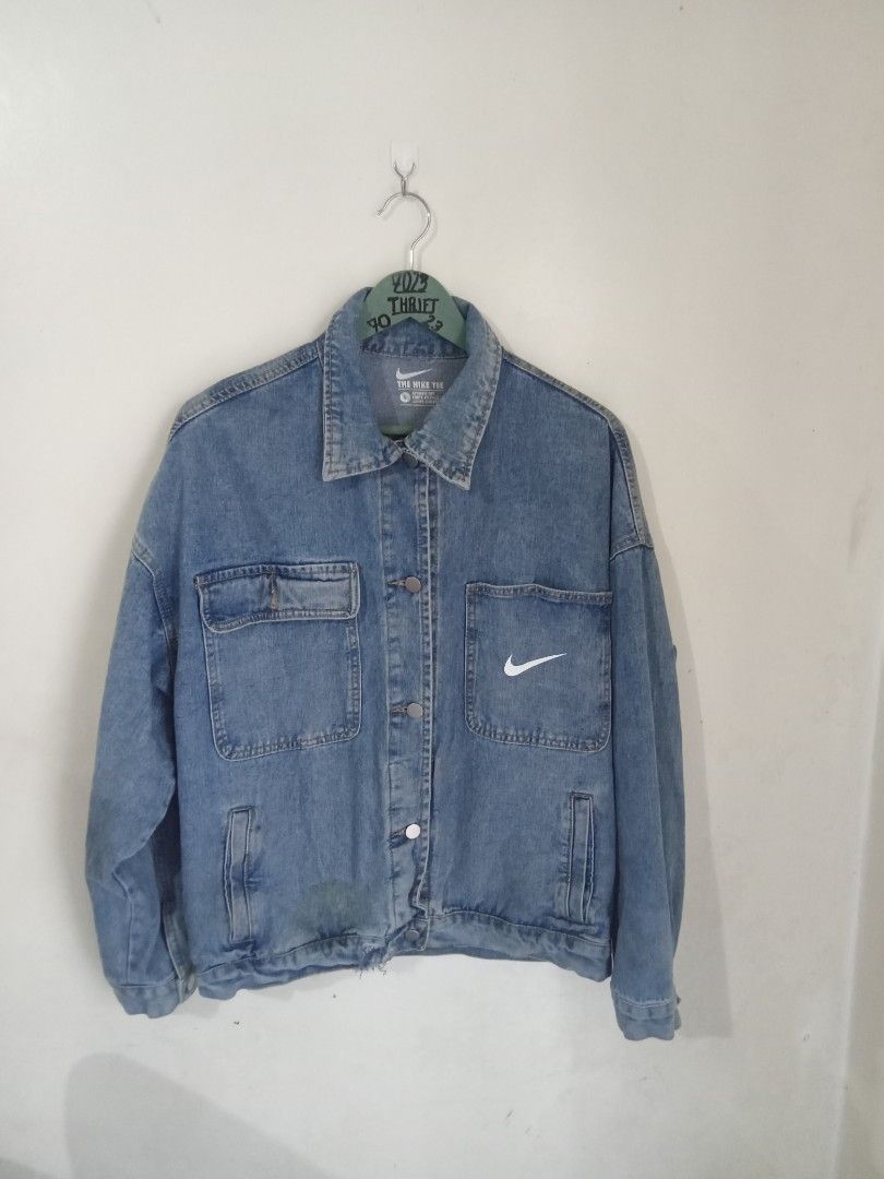 Nike deals denim jacket