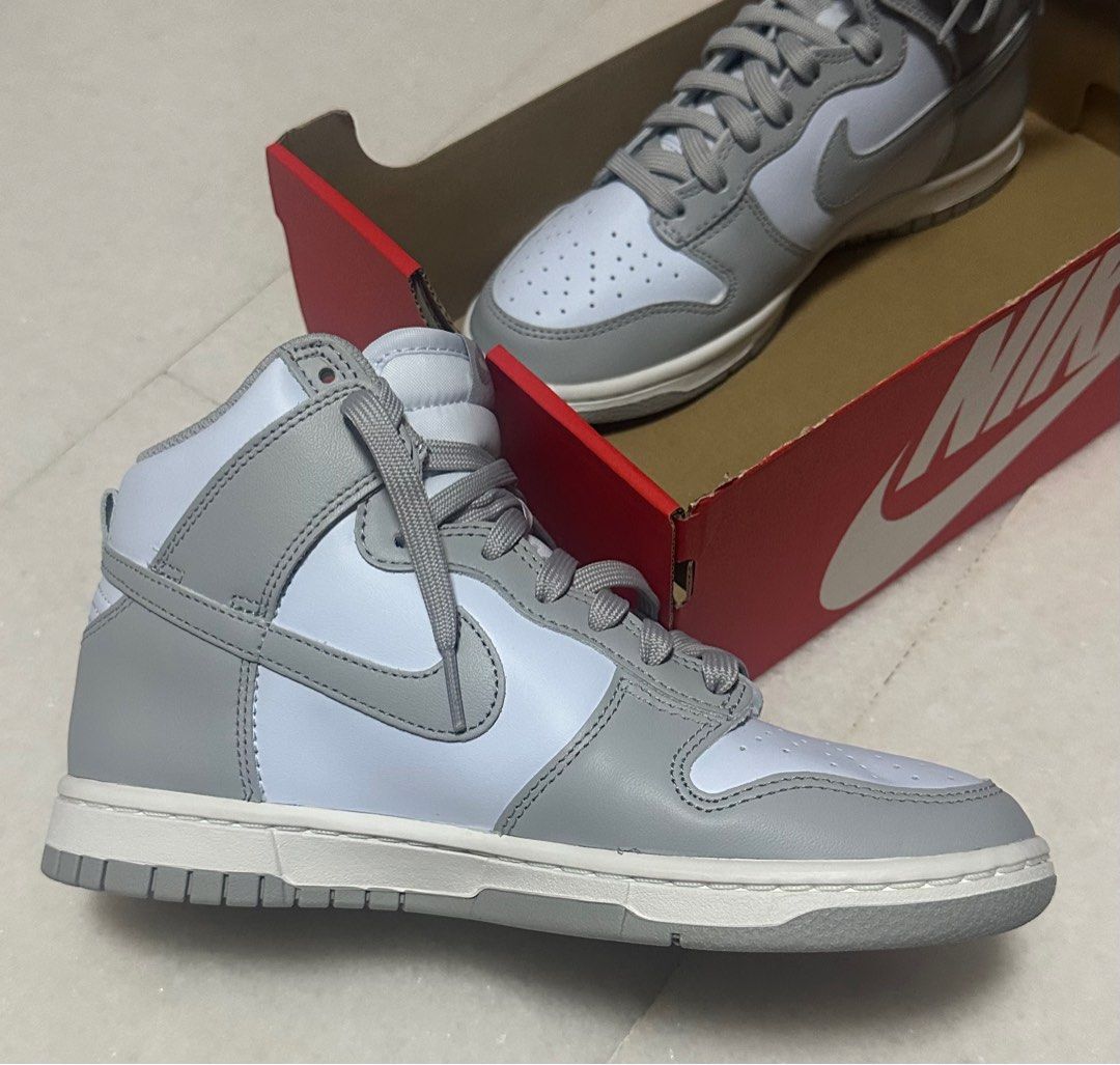 Nike dunk top high blue grey