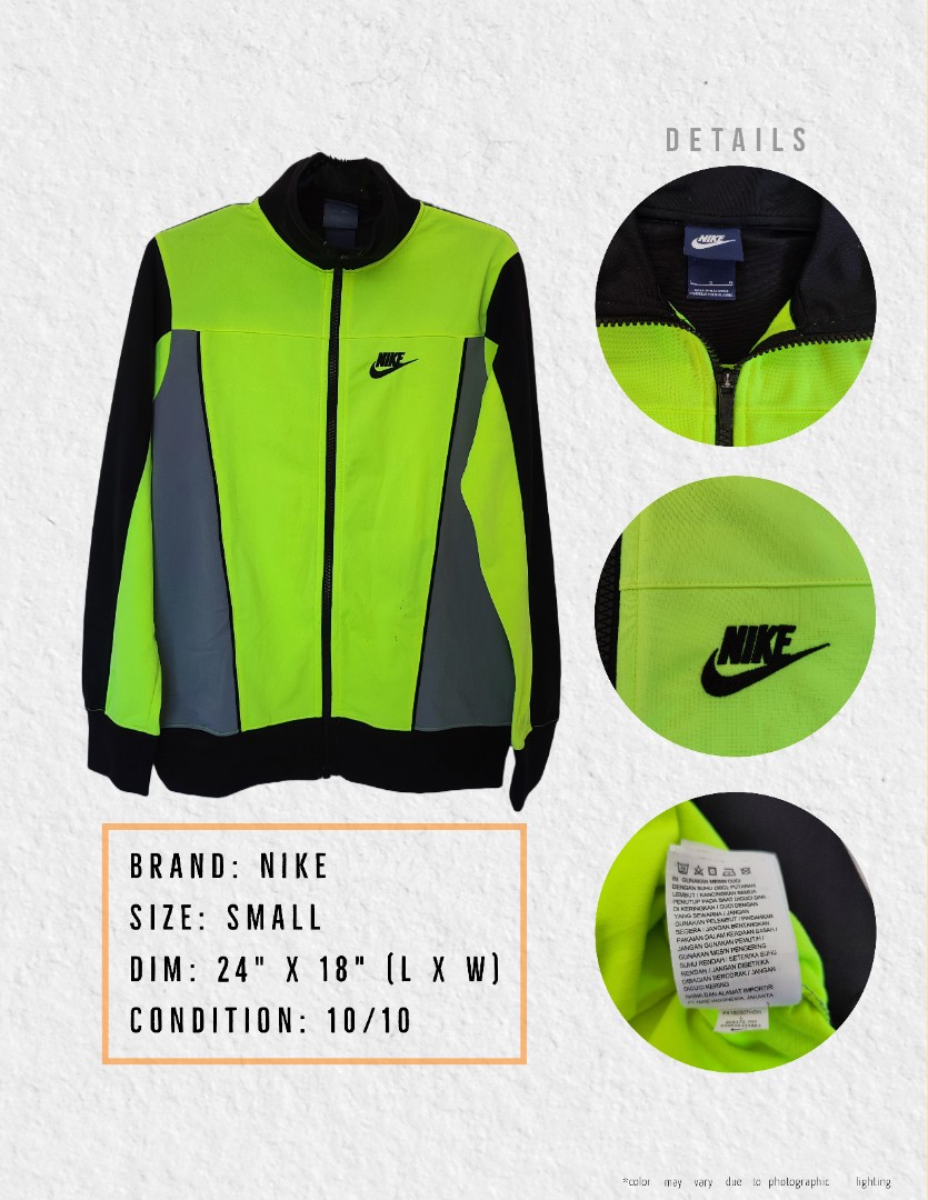 Nike Fluorescent Jersey Jacket, Men's Fashion, Coats, Jackets and ...