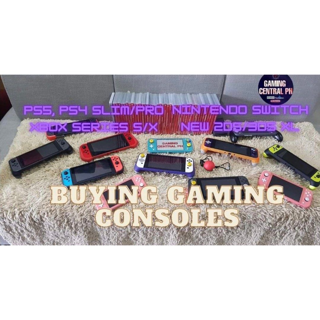 Nintendo Switch, PS4, PS5 and Xbox (Category: Nintendo) located in Mandaluyong City. Submitted by gamingcentralph (Listing ID 1259645748, Image 1). Description: Buying/Looking for Nintendo Switch Lite Nintendo Switch V1 Nintendo Switch V2 Nintendo Switch OLED PS4 Slim PS4 Pro PS5 digital PS5 disc Xbox One X Xbox Series S Xbox Series X Steam Deck PS Vita New 2ds XL New 3ds XL Budget ready po kahit 7 digits bundle pa yan. :) Location: Mandaluyong W