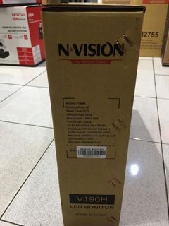 Nvision 19 LED Monitor 60Hz HDMI VGA PC Desktop V190H