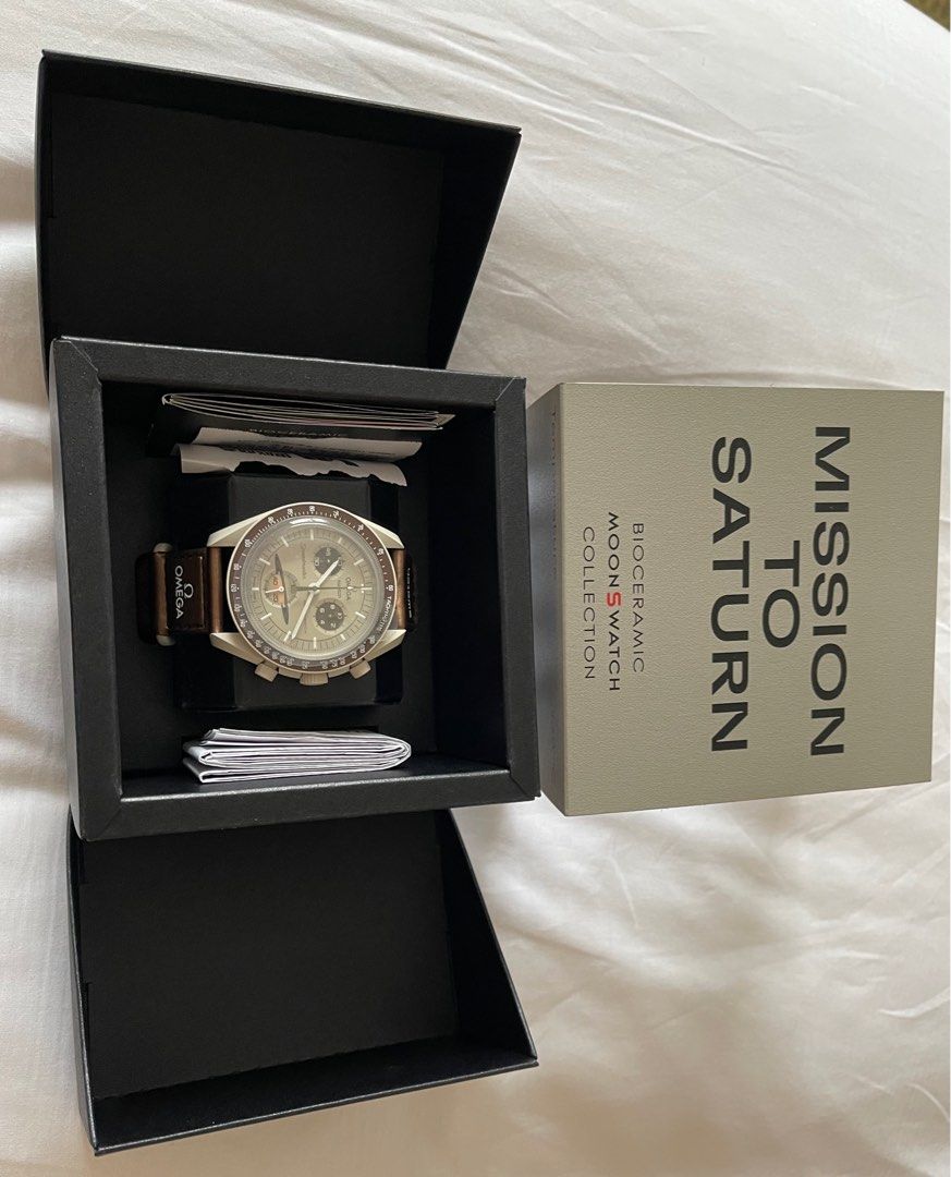 Omega Swatch (Category: Luxury Watches) located in Quezon City. Submitted by captaincook (Listing ID 1259712331, Image 2). Description: Omega Swatch Mission to Saturn Bought in Beijing Swatch store with receipt and international warranty.