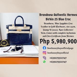Hermes birkin 30 amber yellow gold buckle glossy Nile crocodile size: 30 x  22 x 16 cm) high value + platinum bag, Luxury, Bags & Wallets on Carousell