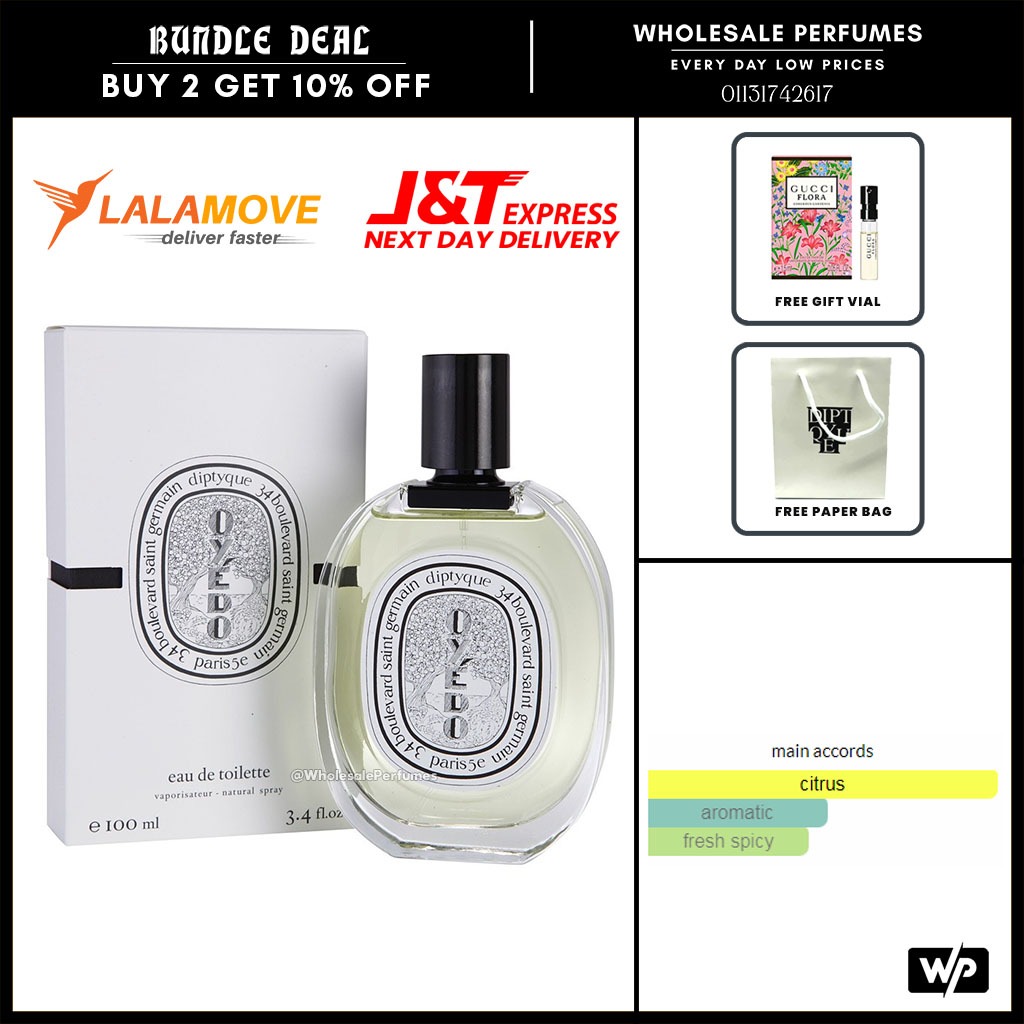 [ORIGINAL] DIPTYQUE OYEDO 100ML EDT FOR UNISEX, Beauty & Personal Care ...