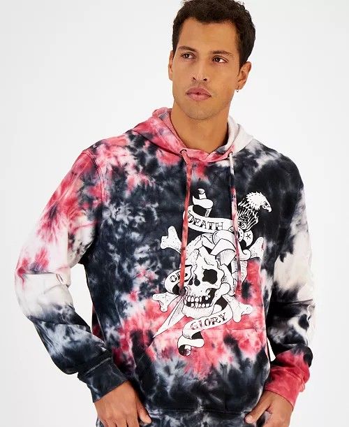 Tie dye skull hoodie new arrivals