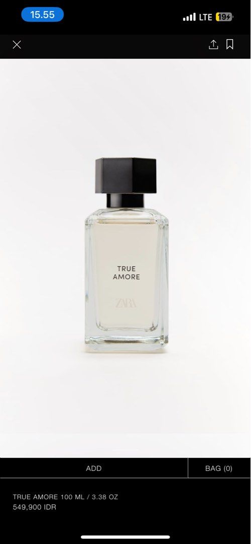 Parfum Zara True Amore Dupe Delina de Marly, Kesehatan & Kecantikan