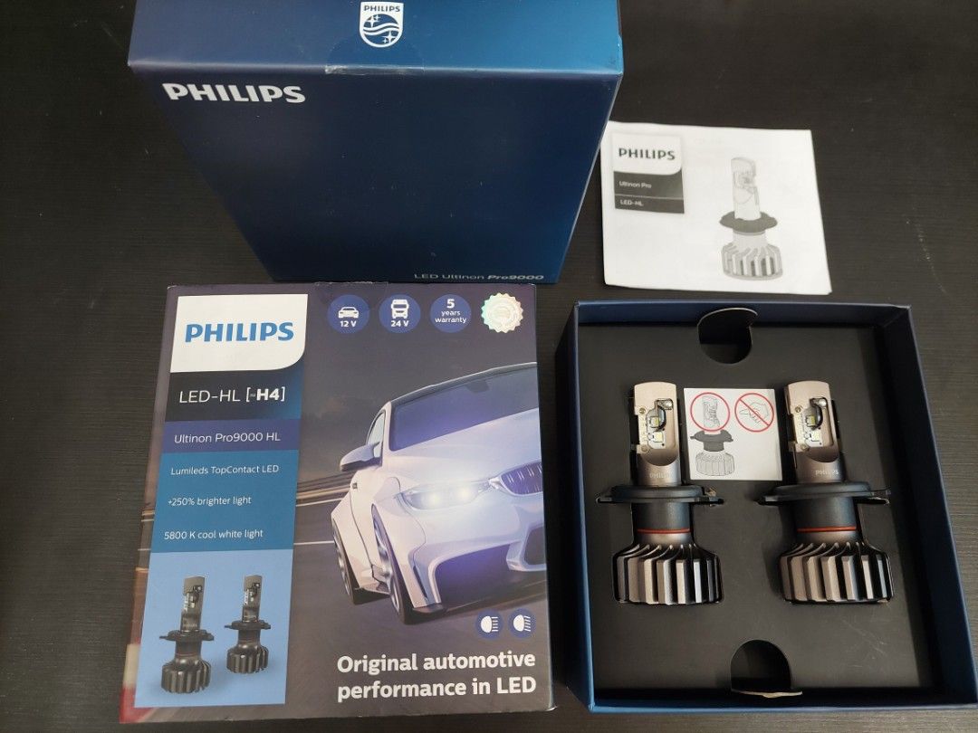 Philips Ultinon Pro9000 LED Pro 9000 5800K Car Headlight Bulbs H7 (Twin  Pack)