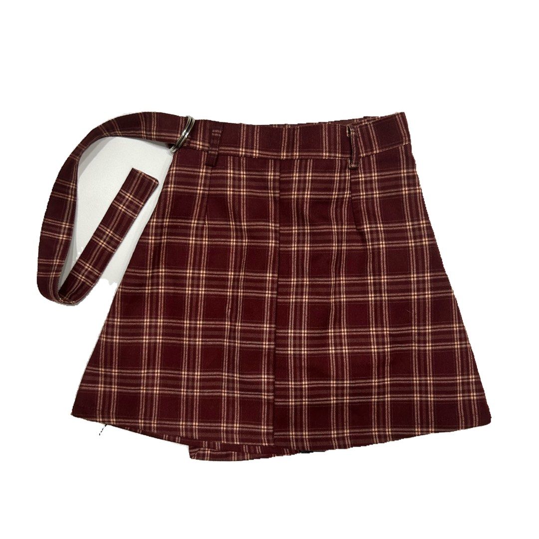 Plaid maxi deals skirt extendable