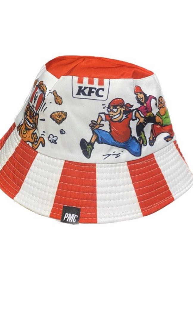 PmC x Kfc Bucket Hat, Men's Fashion, Watches & Accessories, Cap & Hats
