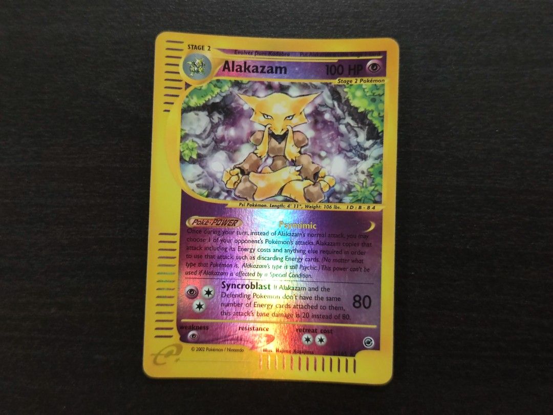 Pokemon Alakazam 1/165 Expedition Reverse Holo, Hobbies & Toys, Toys &  Games on Carousell