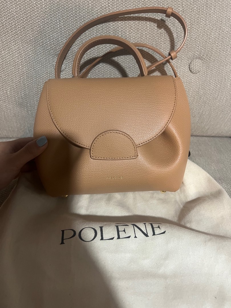 Polene Numero Un Nano Edition TRIO Camel Textured Leather- Brand new,  Luxury, Bags & Wallets on Carousell