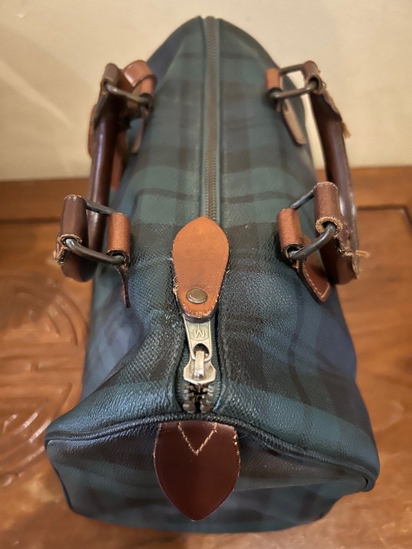 Vintage ralph lauren plaid bag on sale