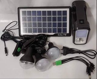 Portable solar panel lithium battery home solar system Led solar
