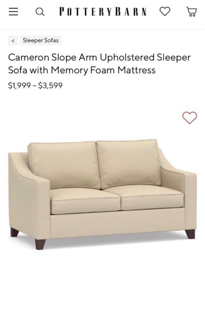 Pottery Barn Sleeper Sofa Mattress Matttroy
