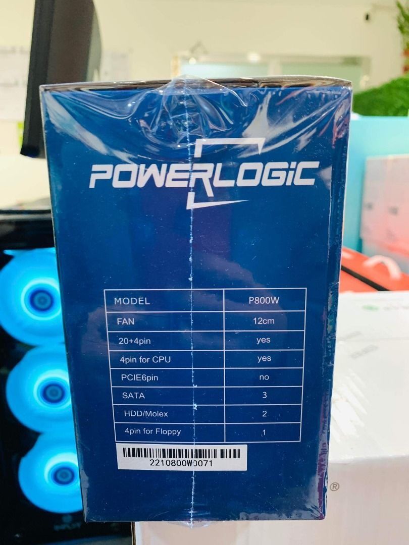 Powerlogic ATX-800w 20+4 Pin Switching Power Supply PSU, Computers ...