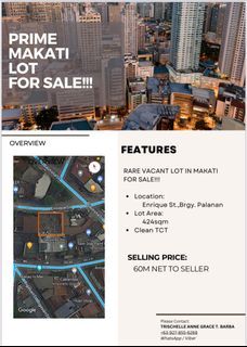 Prime Commercial Lot For Sale in Makati