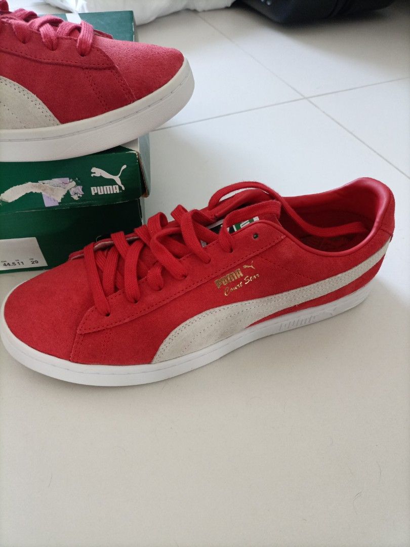 All red cheap puma sneakers