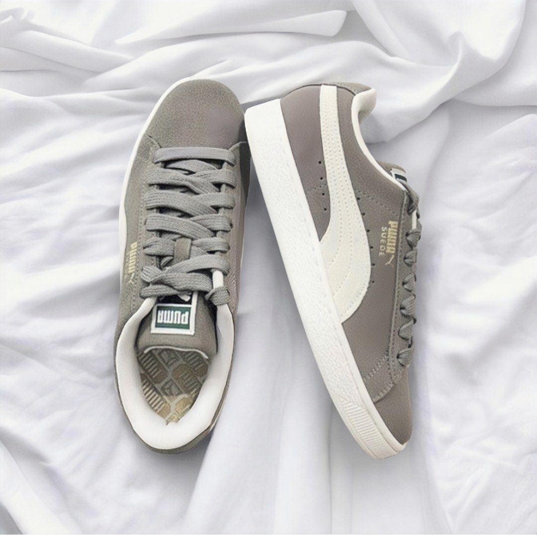 Puma suede classic in white and grey