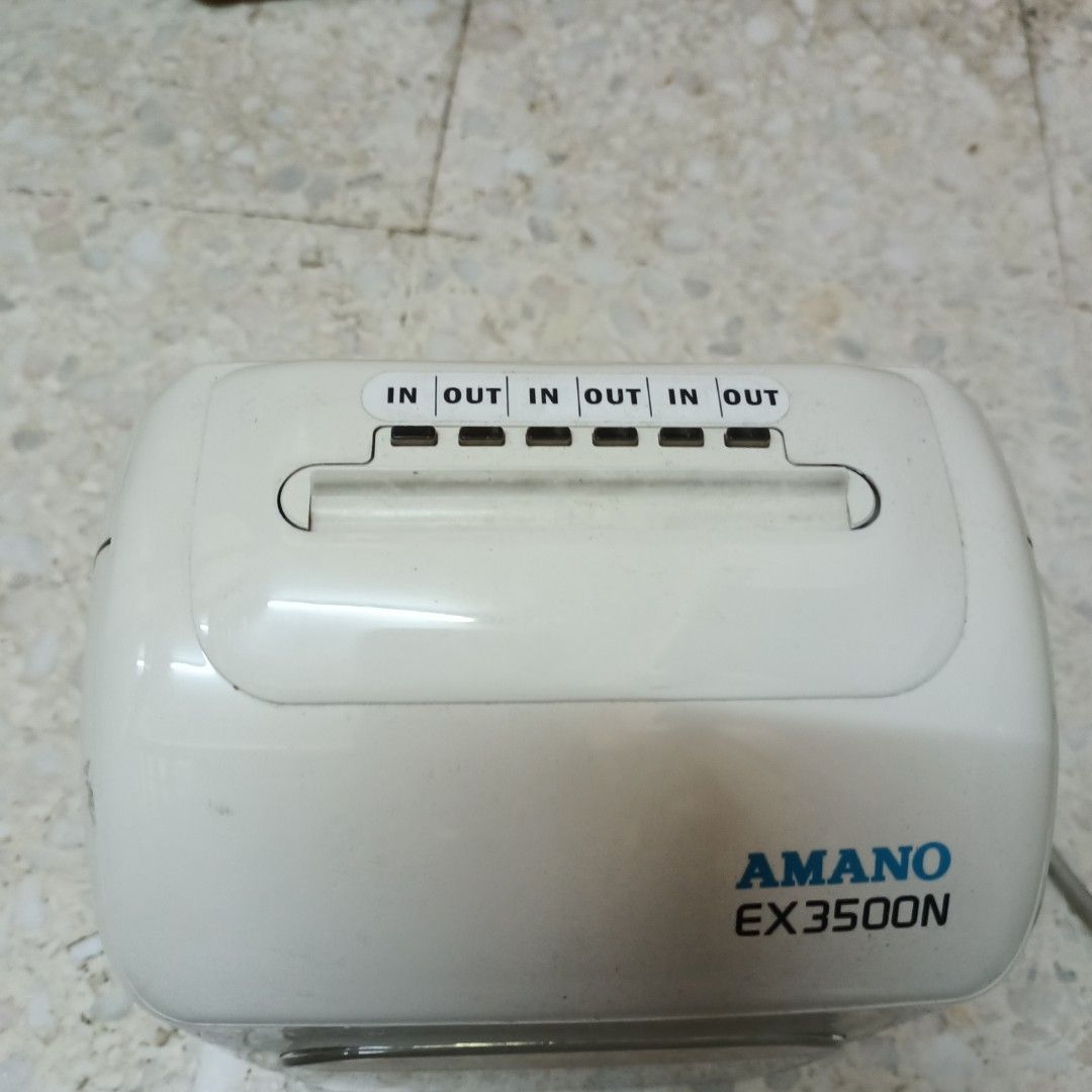 Punch card machine Amano, TV & Home Appliances, Electrical, Adaptors