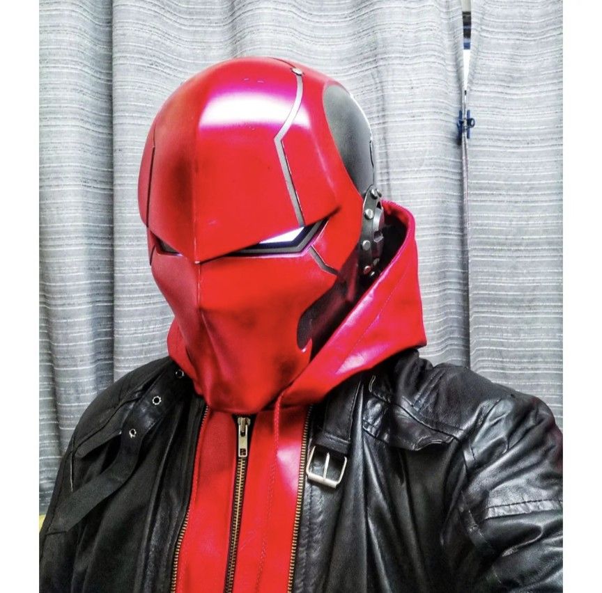 Red cheap hood jacket