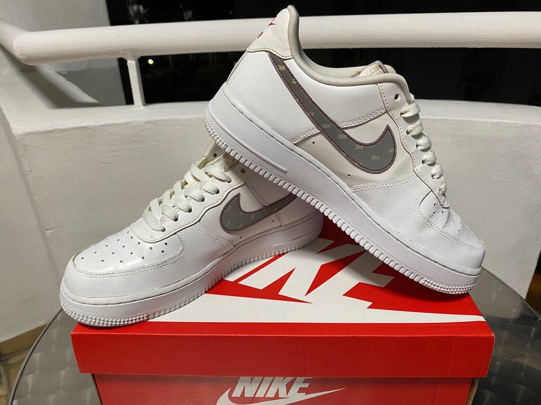 Air force 1 3m swoosh sale