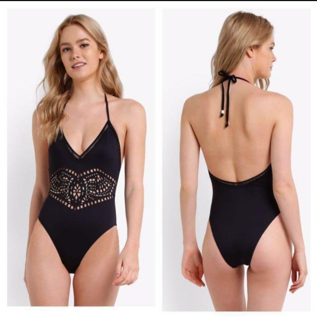 River island black swimming costume discount